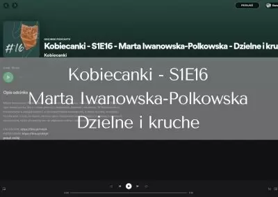 Kobiecanki – S1E16 – Marta Iwanowska-Polkowska – Dzielne i kruche
